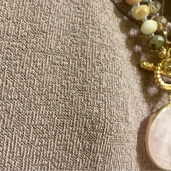 Taupe NEW Summer10 Tank Top L - Picture 4 of 5